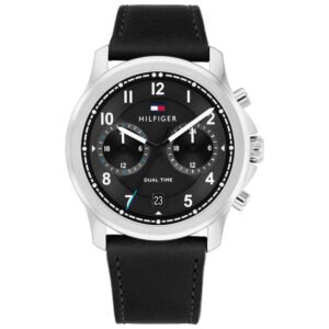 Relógio Tommy Hilfiger Wesley Masculino Couro Preto - 1710624