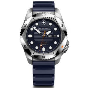 Relógio Victorinox Inox Dive Pro Masculino Borracha Azul 241995