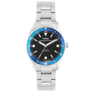 Relógio Vivara Fernando de Noronha Feminino Prata, Azul e Preto