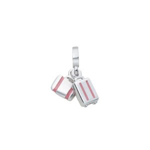Pingente Life Viagem Malas em Prata 925 com Esmalte