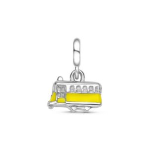Pingente Life Viagem Bondinho de Portugal em Prata 925 com Esmalte