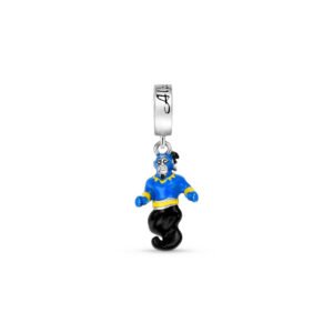 Pingente Life Disney Aladdin Gênio da Lâmpada em Prata 925 com Esmalte