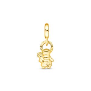 Pingente Life Religioso Santo Antônio em Prata 925 com Banho de Ouro Amarelo 18k