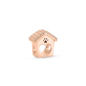Separador Life Animal Casinha Pet em Liga Rosé com Banho de Ouro Rosé 18k