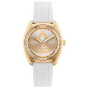 Relógio Adidas Unissex Silicone Branco Aofh23012