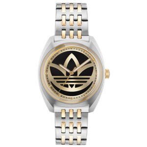 Relógio Adidas Unissex Aço Prata e Dourado Aofh23010