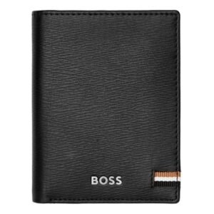 Porta Cartão Hugo Boss Couro Preto - Hle421A