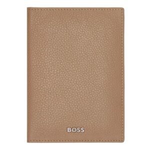 Porta Passaporte Hugo Boss Couro Caramelo - Hlp416X