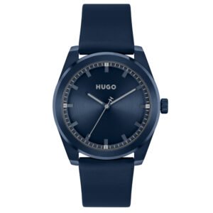 Relógio Hugo Masculino Couro Azul 1530352