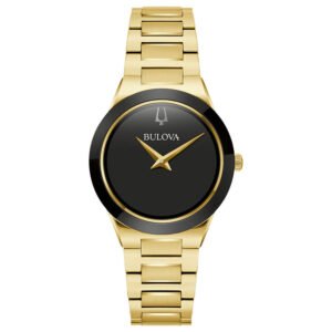 Relógio Bulova Feminino Aço Dourado 97L175