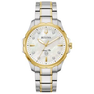 Relógio Bulova Feminino Bicolor Aço Prata 98P227