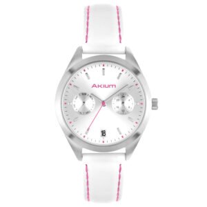 Relógio Akium Feminino Prata e Rosa
