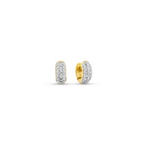 Brinco Baby Lumiere em Ouro Amarelo 18k com Diamantes, 0.20ct