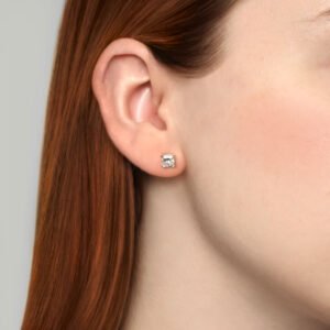 Brinco em Ouro Branco 18k com Diamante de Laboratório 2 ct