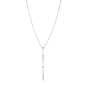 Colar Life Vênus II em Prata 925 com Pedras Incolores, 50cm