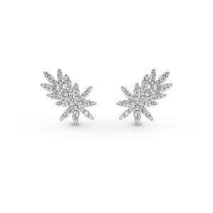 Brinco Ear Cuff Fiori em Ouro Branco 18k com Diamantes 0,73 ct
