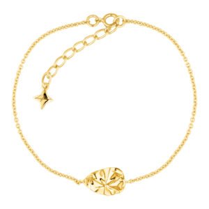 Pulseira Life Elegance Gota em Prata 925 com Banho de Ouro Amarelo 18k