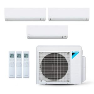 Ar-Condicionado Multi Split Inverter Daikin 24.000 BTUs (1x Evap HW 9.000 + 1x Evap HW 12.000 + 1x Evap HW 18.000) Quente/Frio 220V
