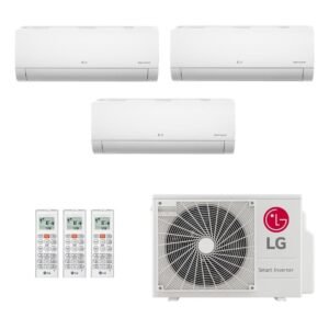Ar-Condicionado Multi Split Inverter LG 21.000 (1x Evap HW 7.000 + 2x Evap HW 9.000) Quente/Frio 220V