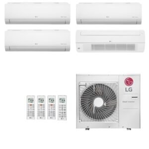 Ar-Condicionado Multi Split Inverter LG 30.000 (2x Evap HW 9.000 + 1x Evap HW 12.000 + 1x Evap Cassete 1 Via 18.000) Quente/Frio 220V