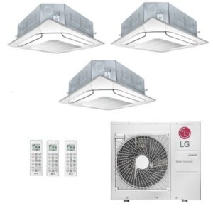 Ar-Condicionado Multi Split Inverter LG 48.000 (3x Evap Cassete 4 Vias 9.000) Quente/Frio 220V