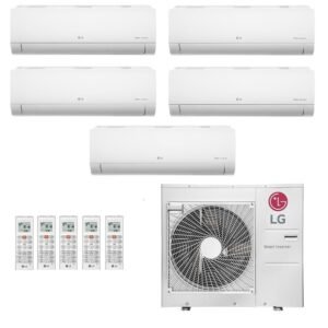 Ar-Condicionado Multi Split Inverter LG 48.000 (4x Evap HW 9.000 + 1x Evap HW 12.000) Quente/Frio 220V
