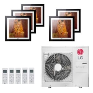 Ar-Condicionado Multi Split Inverter LG 48.000 (4x Evaporadora Artcool Gallery 9.000 + 1x Evap Artcool Gallery 12.000) Quente/Frio 220V