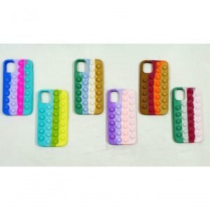 Capa Case Capinha Silicone Bolha Iphone 11 6.1 Anti Stress Pop It Cor Cor 5