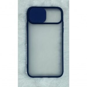 Capinha Silicone Protege Câmera Compativel Iphone 11 6.1 Translúcida Cor Azul Marinho