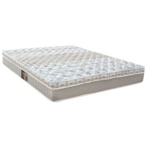 Colchão Casal King Mola Class Pocket Euro 180X200X25Cm Branco/Bege - Castor