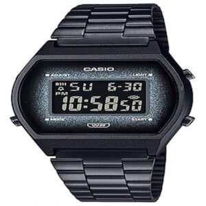 Relógio Casio Vintage Glitter B640wbg1bdf Preto Feminino
