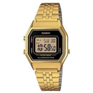 Relógio Casio Vintage Unissex Dourado LA680WGA-1DF