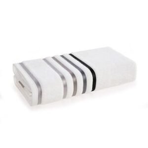 Toalha Banhão Karsten Fio Penteado Lumina Branco/Cinza