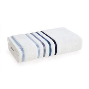 Toalha de Banho Karsten Fio Penteado Lumina Branco/ Azul