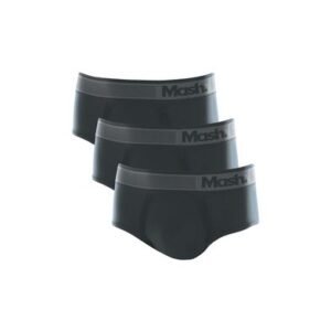 Kit 3 Cuecas Slip Microfibra sem Costura Cinza Chumbo GG