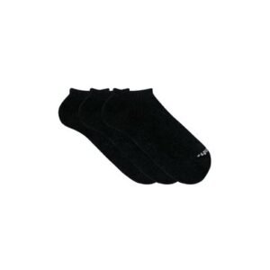 Kit 3 Pares Meia Esportiva Invisível Preto 34-38
