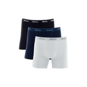 Kit 3 Cuecas Boxer Longa Cotton Sortido M