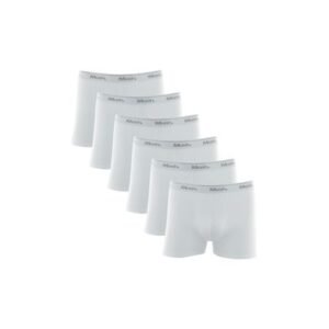Kit 6 Cuecas Boxer Cotton Branco G