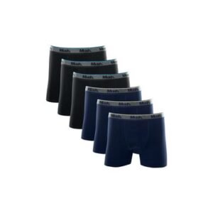 Kit 6 Cuecas Boxer Longa Cotton Sortido G