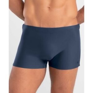 Sunga Boxer Lisa com Vivo Lateral Plus Size Cinza Chumbo XXGG