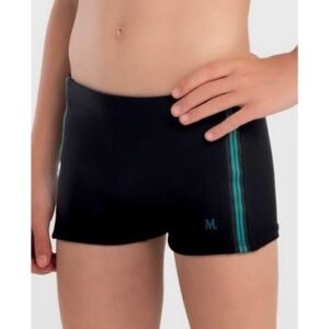 Sunga Boxer Lisa com Fita Lateral Infantil Preto P