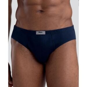 Cueca Slip Algodão Plus Size Azul Marinho XXGG
