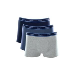 Kit 3 Cuecas Boxer Cotton Azul Marinho M