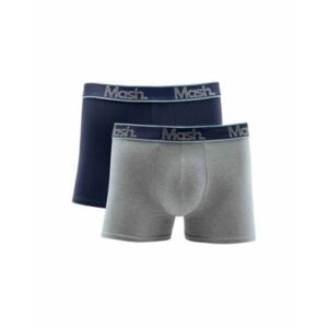 Kit 2 Cuecas Boxer Cotton Azul Marinho M