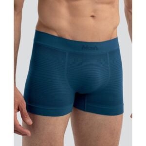 Cueca Boxer Microfibra sem Costura Jacquard Azul Diesel P