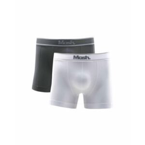 Kit 2 Cuecas Boxer Microfibra sem Costura Cinza Chumbo GG