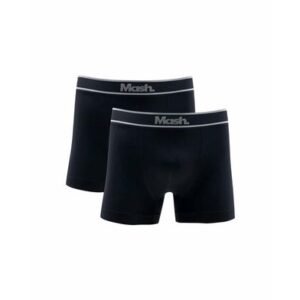 Kit 2 Cuecas Boxer Microfibra sem Costura Preto P