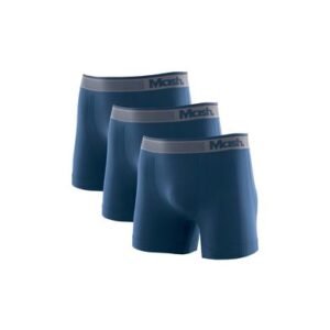 Kit 3 Cuecas Boxer Microfibra sem Costura Azul Diesel G