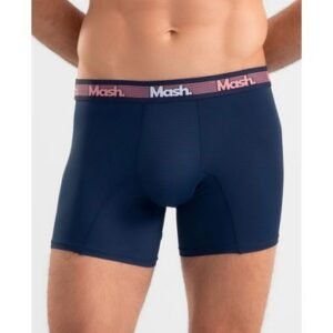 Cueca Boxer Longa Microfibra Active Azul Marinho G