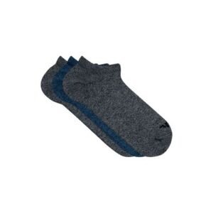 Kit 3 Pares Meia Casual Invisível Preto 39-44